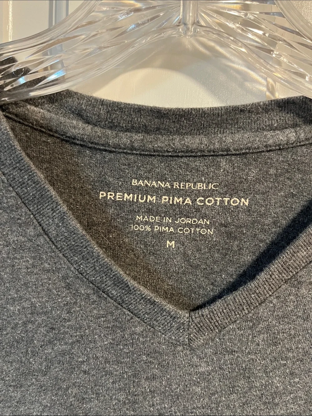 Banana Republic 100% Premium Pima Cotton T-Shirt in Grey Size Medium